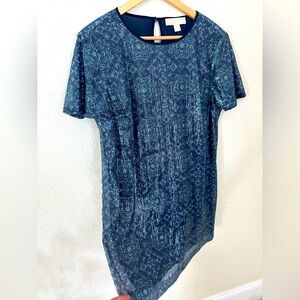 Michael Kors SZ L Majorelle Medallion Sequin Dress